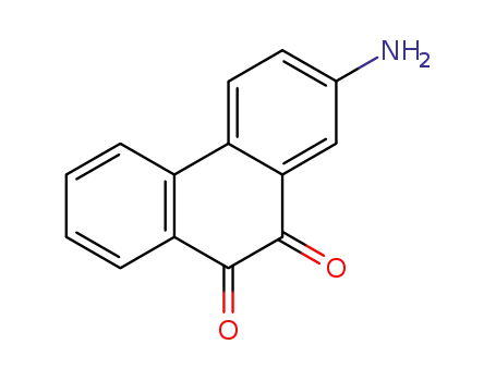 Molecular Structure of 36043-49-9 (2-aminophenanthrene-9,10-dione)
