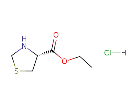 Molecular Structure of 86028-91-3 (Ethyl L-thiazolidine-4-carboxylate hydrochloride)