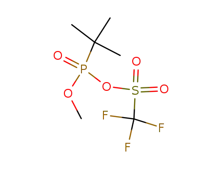 Molecular Structure of 97730-01-3 (O-methyl-tert-butylphosphonic trifluoromethanesulfonic anhydride)