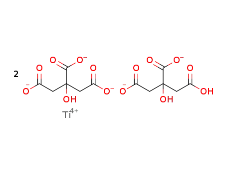 Ti(Hcit)<SUB>2</SUB>(H<SUB>2</SUB>cit)<SUP>4-</SUP>