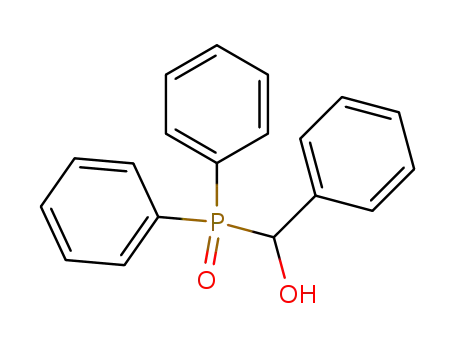 Molecular Structure of 20684-82-6 (Benzenemethanol, a-(diphenylphosphinyl)-)