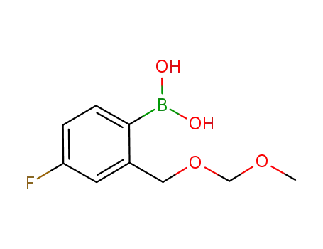 2-((methoxymethoxy)methyl)-4-fluorophenylboronic acid