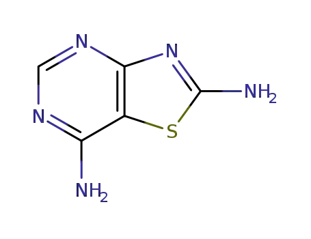 Molecular Structure of 30162-02-8 (Thiazolo[4,5-d]pyrimidine-2,7-diamine)