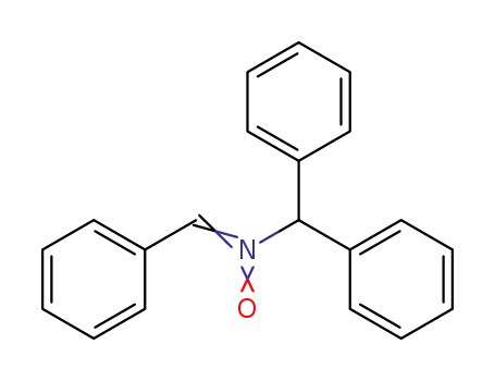 Molecular Structure of 3376-27-0 (N-benzylidene-N-(diphenylmethyl)amine oxide)