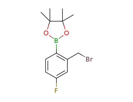 2-Bromomethyl-4-fluorophenylboronic acid, pinacol ester