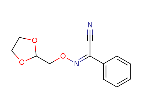 Benzeneacetonitrile, a-[(1,3-dioxolan-2-ylmethoxy)imino]-
