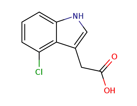 Molecular Structure of 2519-61-1 (4-Chloroindole-3-acetic acid)