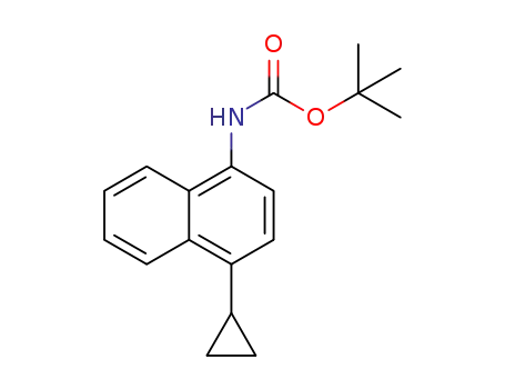 Molecular Structure of 1533519-91-3 (tert-butyl 4-cyclopropylnaphthalen-1-ylcarbamate)
