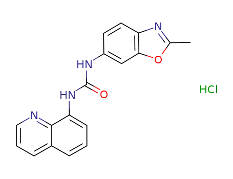 N-(2-Methylbenzoxazol-6-yl)-N'-(1,5-naphthyridin-4-yl)urea hydrochloride