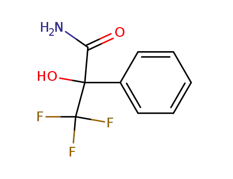 Molecular Structure of 20445-34-5 (Benzeneacetamide, a-hydroxy-a-(trifluoromethyl)-)