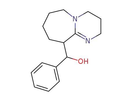 Molecular Structure of 107645-82-9 ((2,3,4,6,7,8,9,10-Octahydro-pyrimido[1,2-a]azepin-10-yl)-phenyl-methanol)