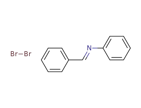 Molecular Structure of 15829-45-5 ((<i>E</i>)-benzyliden-aniline; compound with bromine (1:2))
