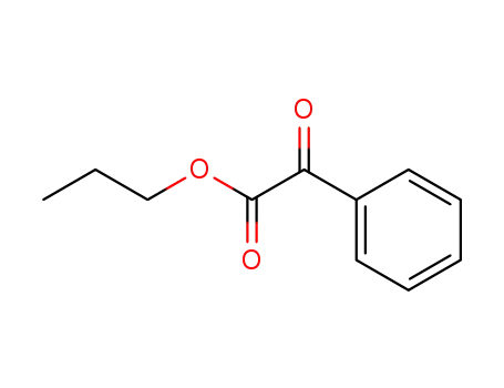 Molecular Structure of 31197-63-4 (Benzeneacetic acid, a-oxo-, propyl ester)