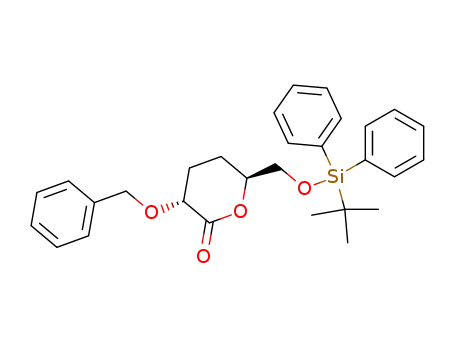 (3R,6S)-3-Benzyloxy-6-(tert-butyl-diphenyl-silanyloxymethyl)-tetrahydro-pyran-2-one