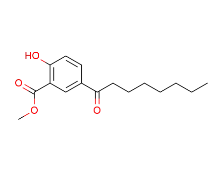 Molecular Structure of 78417-96-6 (2-Hydroxy-5-octanoyl-benzoic acid methyl ester)