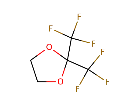 Molecular Structure of 1765-26-0 (2,2-BIS(TRIFLUOROMETHYL)-1,3-DIOXOLANE)