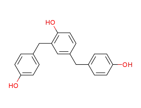 Molecular Structure of 34826-64-7 (2,4-bis(4-hydroxybenzyl)phenol)