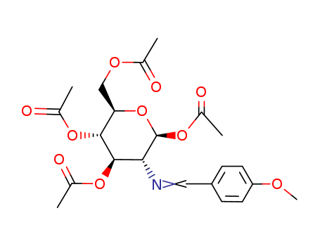 2-(4-Methoxybenzylidene)imino-2-deoxy-1,3,4,6-Tetra-O-acetyl-b-D-glucopyranose
