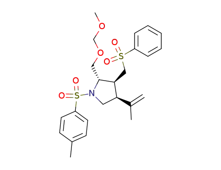 [2S-(2α,3β,4β)]-[2-(methoxymethoxy)methyl-4-(1-methylethenyl)-1-(4-methylphenyl)sulfonyl-3-(phenylsulfonyl)methyl]pyrrolidine