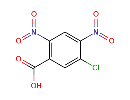 Molecular Structure of 136833-36-8 (5-CHLORO-2,4-DINITROBENZOIC ACID)