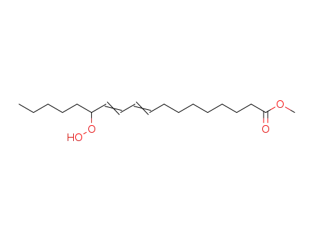 Molecular Structure of 60900-56-3 (methyl 13-hydroperoxy-9,11-octadecadienoate)