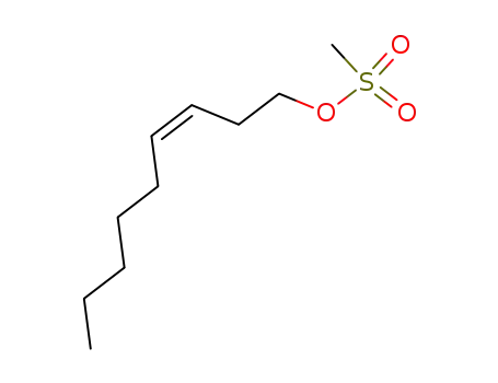 Molecular Structure of 112777-73-8 (3-Nonen-1-ol, methanesulfonate, (Z)-)