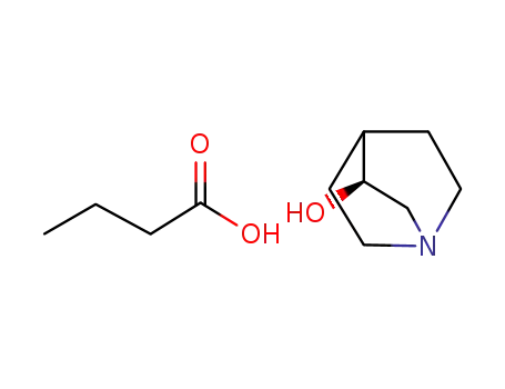Molecular Structure of 1200405-02-2 ((S)-quinuclidin-3-ol butyric acid salt)