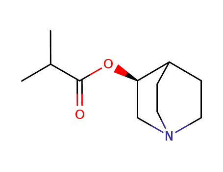 Molecular Structure of 603121-51-3 (Propanoic acid, 2-methyl-, 1-azabicyclo[2.2.2]oct-3-yl ester (9CI))