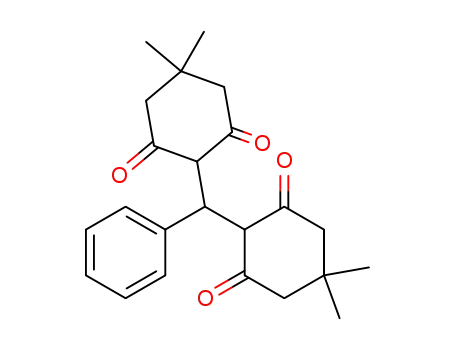 Molecular Structure of 19419-23-9 (1,3-Cyclohexanedione,2,2'-(phenylmethylene)bis[5,5-dimethyl-)