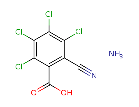 3,4,5,6-Tetrachloro-2-cyanobenzoic acid ammonium salt 34643-39-5