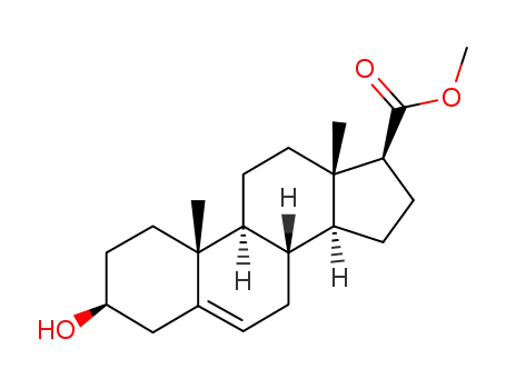 Molecular Structure of 7254-03-7 ((3S,8S,9S,10R,13S,14S,17S)-3-HYDROXY-10,13-DIMETHYL-2,3,4,7,8,9,10,11,12,13,14,15,16,17-TETRADECAHYDRO-1H-CYCLOPENTA[A]PHENANTHRENE-17-CARBOXYLIC ACID METHYL ESTER)