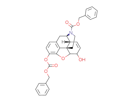 Molecular Structure of 124667-85-2 (N,O<sup>3</sup>-biscarbobenzoxynormorphine)