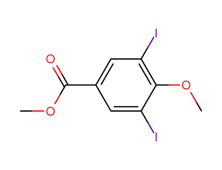 Molecular Structure of 4253-10-5 (METHYL 3,5-DIIODO-4-METHOXYBENZOATE)
