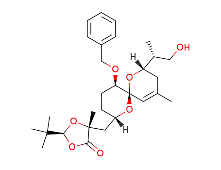 (2S,5R)-5-[(2S,5R,6R,8S)-5-Benzyloxy-8-((R)-2-hydroxy-1-methyl-ethyl)-10-methyl-1,7-dioxa-spiro[5.5]undec-10-en-2-ylmethyl]-2-tert-butyl-5-methyl-[1,3]dioxolan-4-one