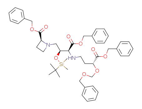 (S)-1-[(2S,3S)-3-Benzyloxycarbonyl-3-((R)-3-benzyloxycarbonyl-3-benzyloxymethoxy-propylamino)-2-(tert-butyl-dimethyl-silanyloxy)-propyl]-azetidine-2-carboxylic acid benzyl ester