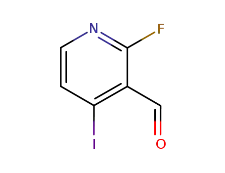 Molecular Structure of 153034-82-3 (4-Iodo-2-fluoro-3-formylpyridine)