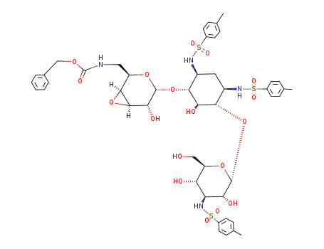 3',4'-anhydro-6'-N-(benzyloxycarbonyl)-4'-epi-1,3,3''-tri-N-tosylkanamycin A