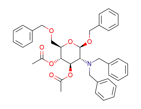 benzyl 2-N,N’-di-benzyl-3,4-di-O-acetyl-6-O-benzyl-2-deoxy-β-D-glucopyranoside