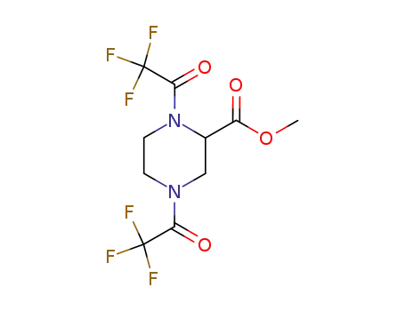 2-Piperazinecarboxylic acid, 1,4-bis(trifluoroacetyl)-, methyl ester