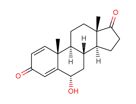 Molecular Structure of 21661-22-3 (7α-hydroxyandrosta-1,4-diene-3,17-dione)