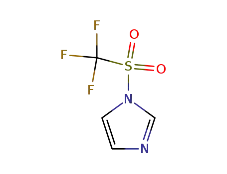 Molecular Structure of 29540-81-6 (1-(TRIFLUOROMETHANESULFONYL)IMIDAZOLE)