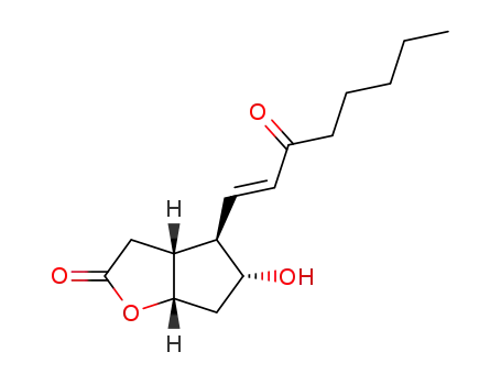 (-)-7α-Hydroxy-3-oxo-6β-<3-oxo-1(E)-octenyl>-cis-2-oxabicyclo<3.3.0>octane