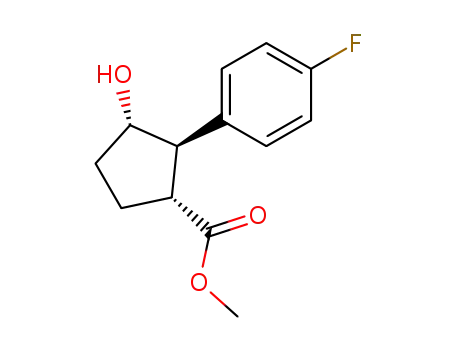 Cyclopentanecarboxylic acid, 2-(4-fluorophenyl)-3-hydroxy-, methyl
ester, (1R,2R,3S)-
