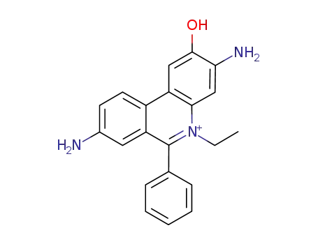 Phenanthridinium, 3,8-diamino-5-ethyl-2-hydroxy-6-phenyl-