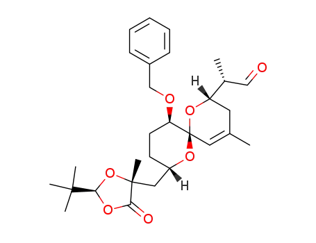 (S)-2-[(2S,6R,8S,11R)-11-Benzyloxy-8-((2S,4R)-2-tert-butyl-4-methyl-5-oxo-[1,3]dioxolan-4-ylmethyl)-4-methyl-1,7-dioxa-spiro[5.5]undec-4-en-2-yl]-propionaldehyde