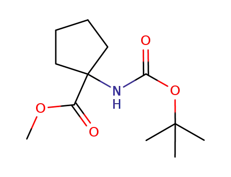 Cyclopentanecarboxylic acid, 1-[[(1,1-dimethylethoxy)carbonyl]amino]-,
methyl ester