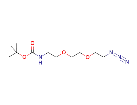Molecular Structure of 950683-55-3 (t-Boc-N-Amido-PEG2-Azide)