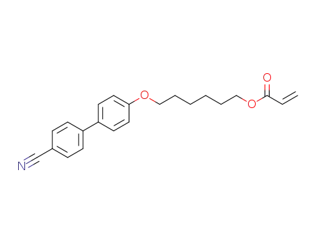 Molecular Structure of 89823-23-4 (6-(4-Cyano-biphenyl-4'-yloxy)hexyl acrylate)