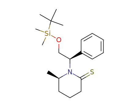 2-Piperidinethione,
1-[(1R)-2-[[(1,1-dimethylethyl)dimethylsilyl]oxy]-1-phenylethyl]-6-methyl-,
(6R)-