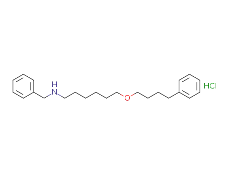Molecular Structure of 163923-18-0 (N-(Benzyl-6-(4-phenylbutoxy)-hexane-1-aMine hydrochloride)